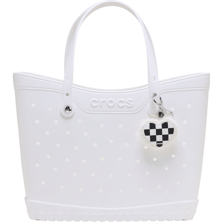 Checkered Heart Bag Charm - charm-on-shoes - Jibbitz Charms