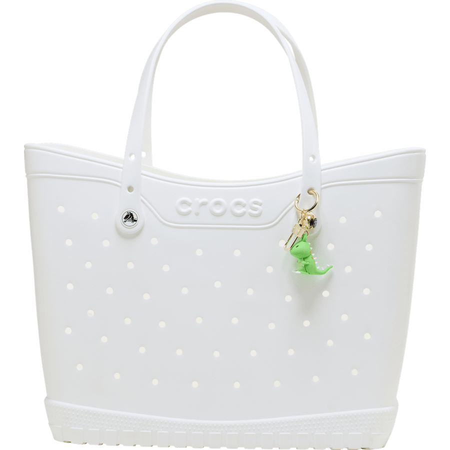 Green Green Dino Bag Charm - Custom Angle - Jibbitz