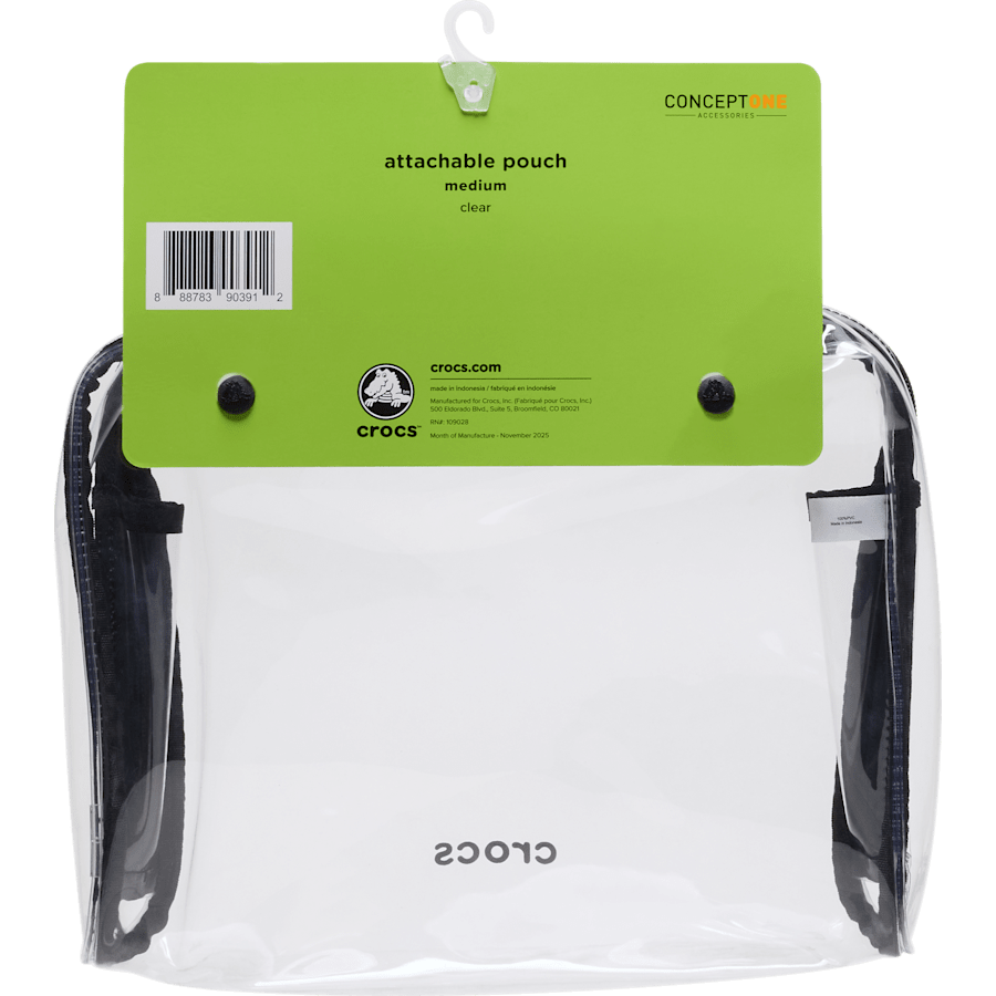 Crocs Medium Clear Pouch — Clear