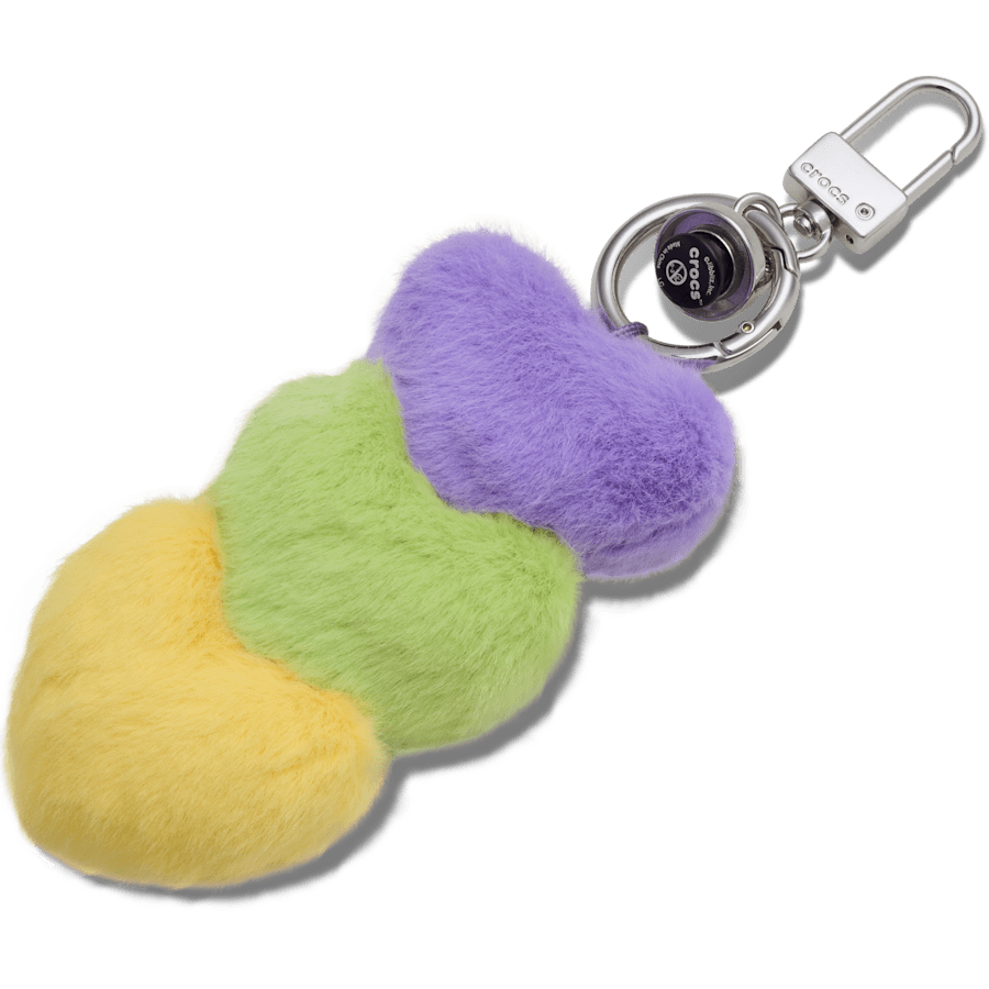 Triple Heart Bag Charm - charm view - Jibbitz Charms