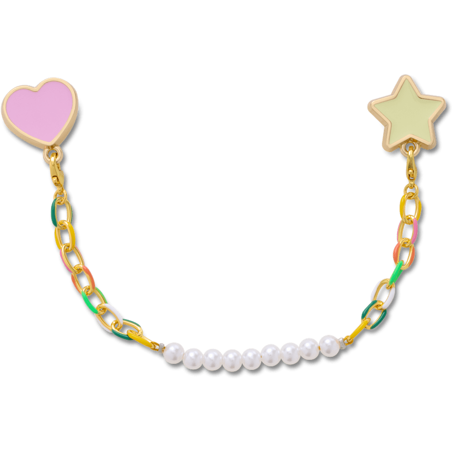Pearl and Rainbow Bag Chain - Charm view - Jibbitz Charms