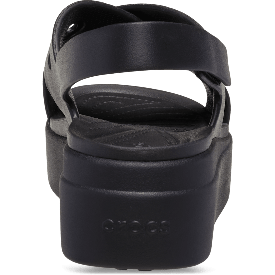 Crocs Brooklyn 4U Cross Strap Sandal — Black