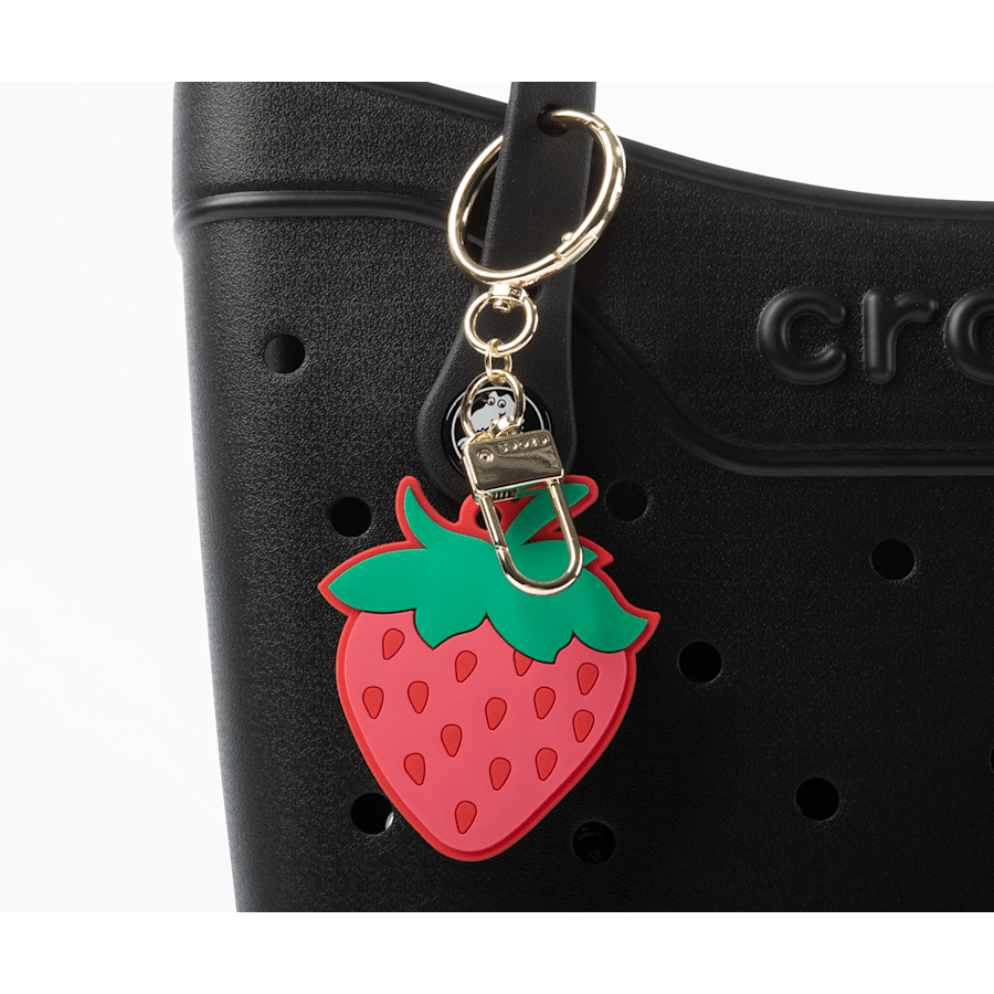 Red Strawberry Bag Charm Red - Custom Angle - Jibbitz