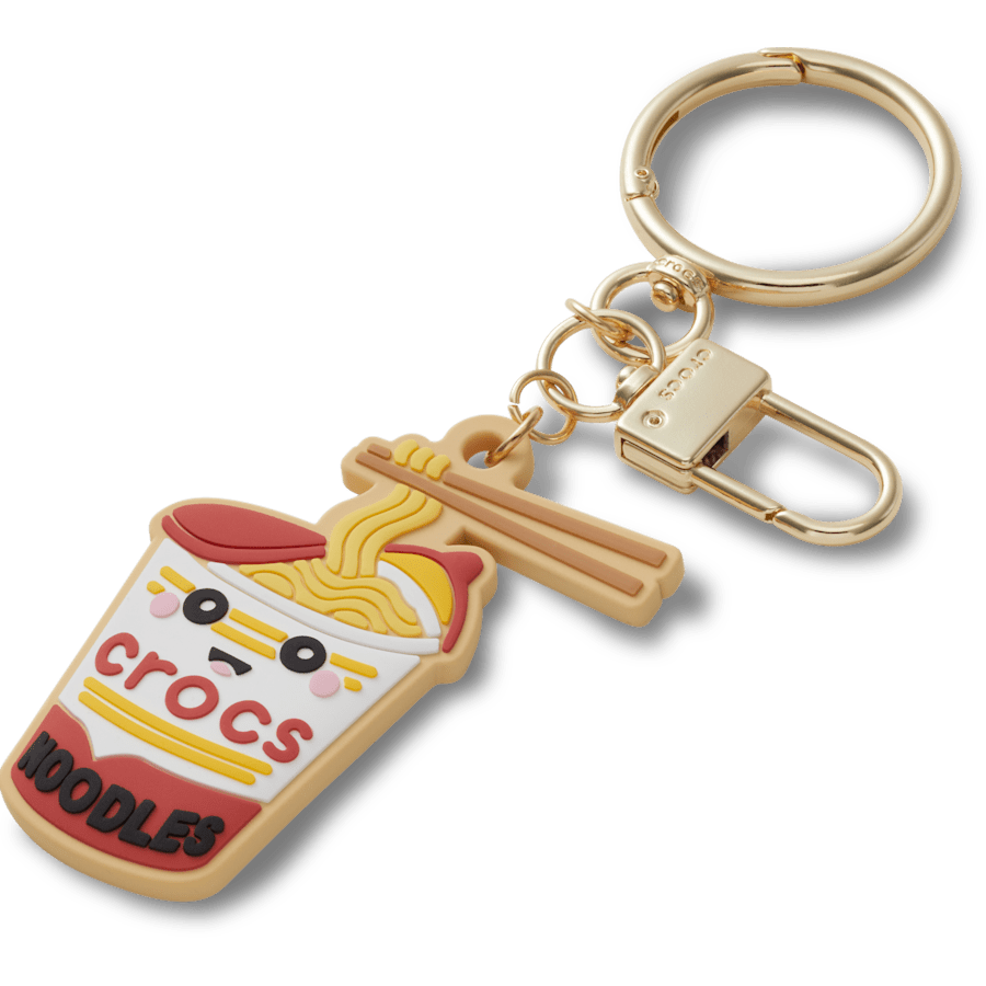 Cherry Red/Multi Crocs Noodle Smile Bag Charm - charm view - Jibbitz