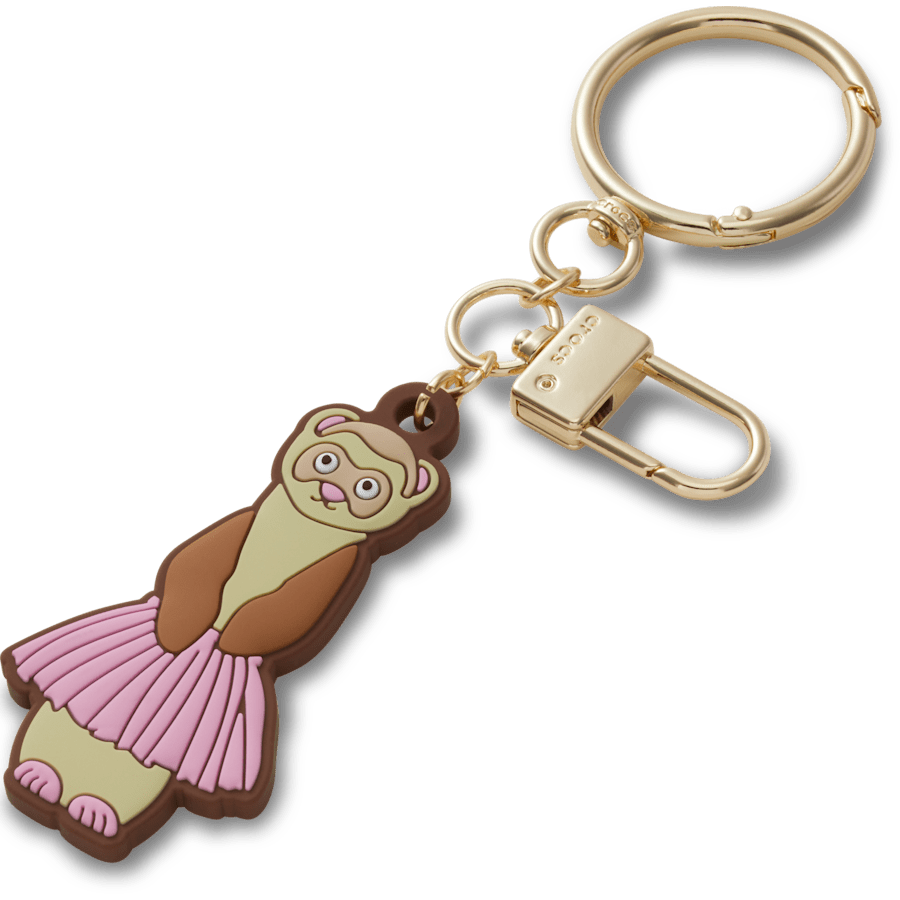 Multi Ferret in a Tutu Bag Charm - charm view - Jibbitz