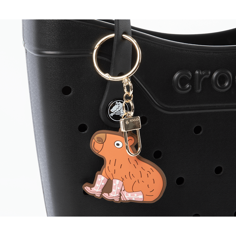 Multi Cowboy Capybara Bag Charm Mlt - Custom Angle - Jibbitz