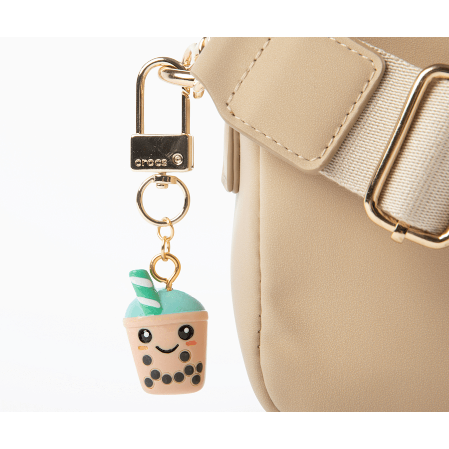 Multi Cute Boba Drink Bag Charm - Custom Angle - Jibbitz
