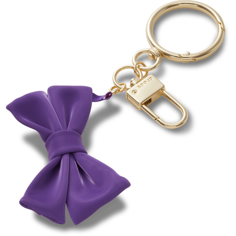 Purple Super Hyper Me Bow Bag Charm Pink - charm view - Jibbitz