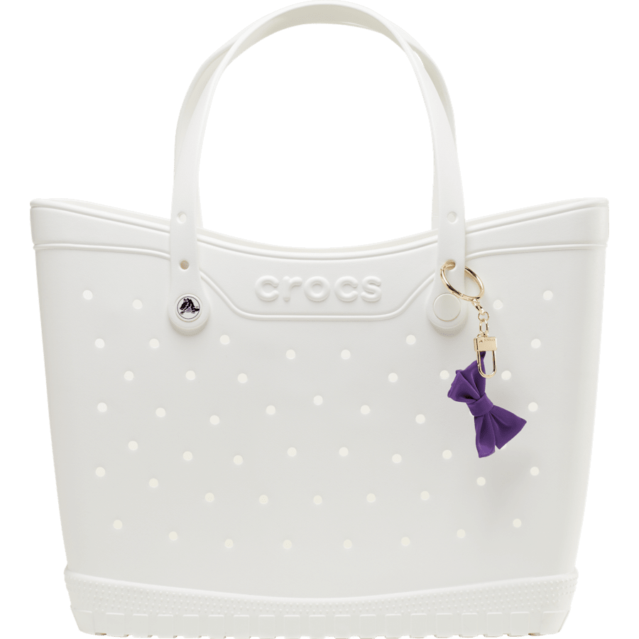 Purple Super Hyper Me Bow Bag Charm Pink - Custom Angle - Jibbitz