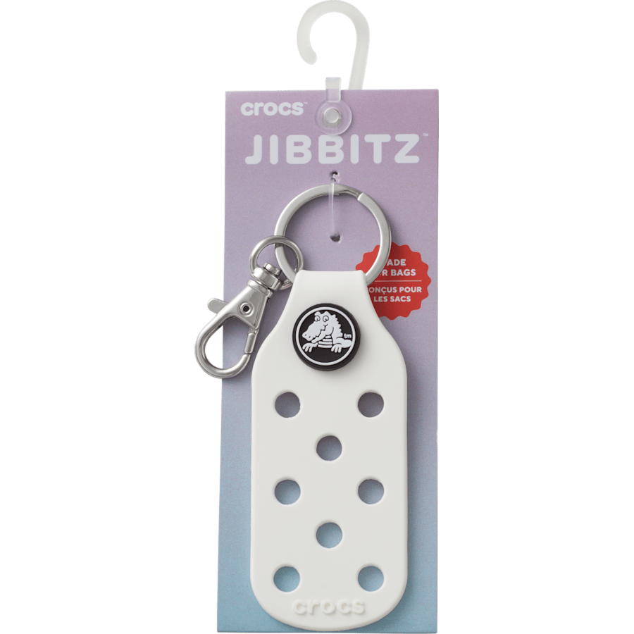 White Jibbitz Bag Charm - charm view - Jibbitz