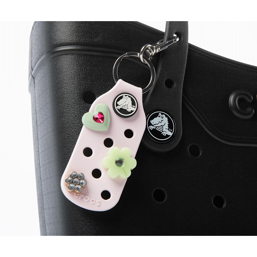 Pink Jibbitz Bag Charm - Custom Angle - Jibbitz