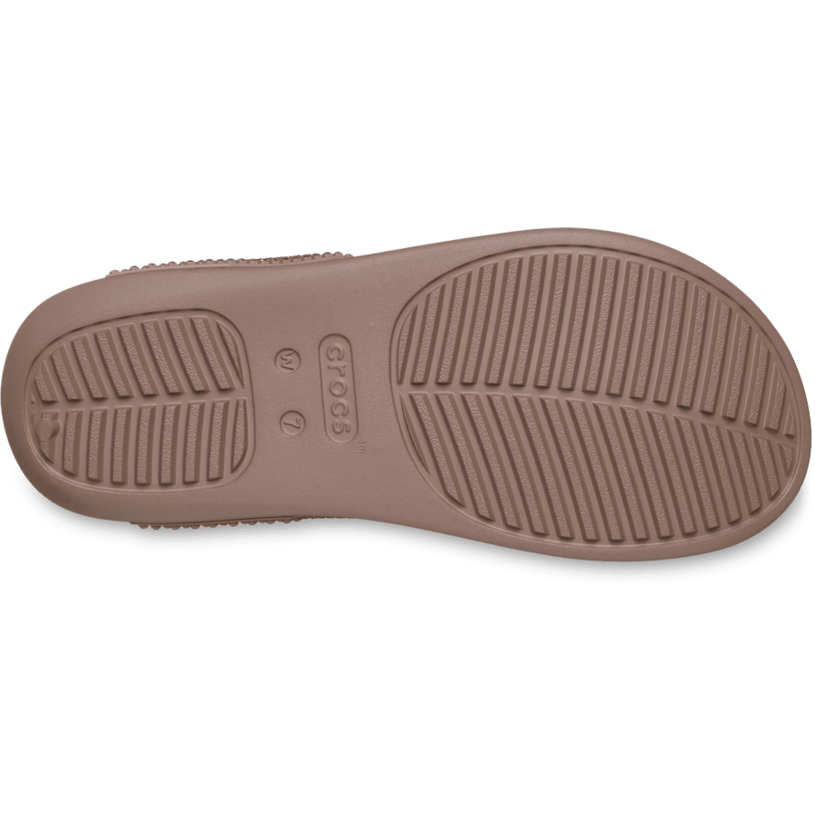 Crocs Getaway Triangle Flip Gems — Latte