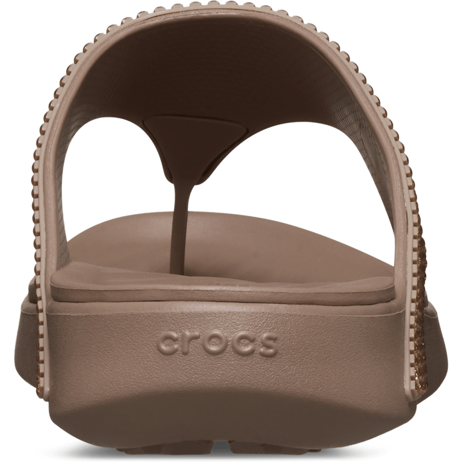 Crocs Getaway Triangle Flip Gems — Latte
