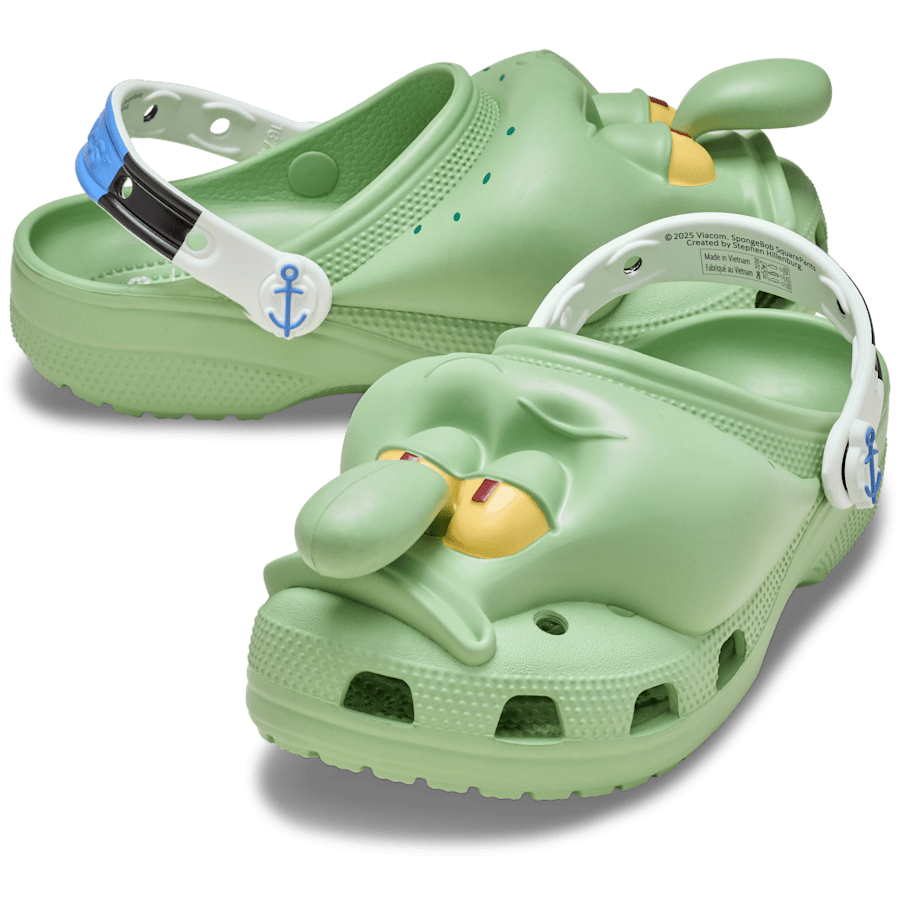 Multi SpongeBob Squidward Classic Clog - Side - Crocs