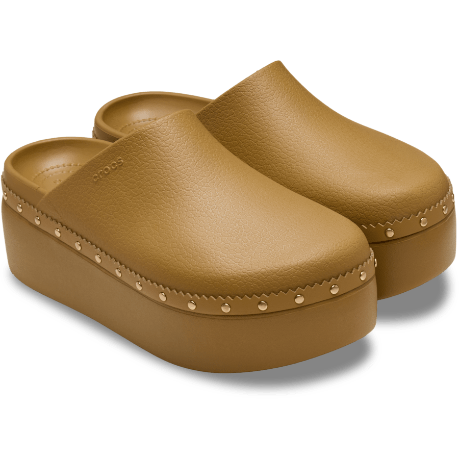 Crocs Dylan Platform Studded Clog — Umber