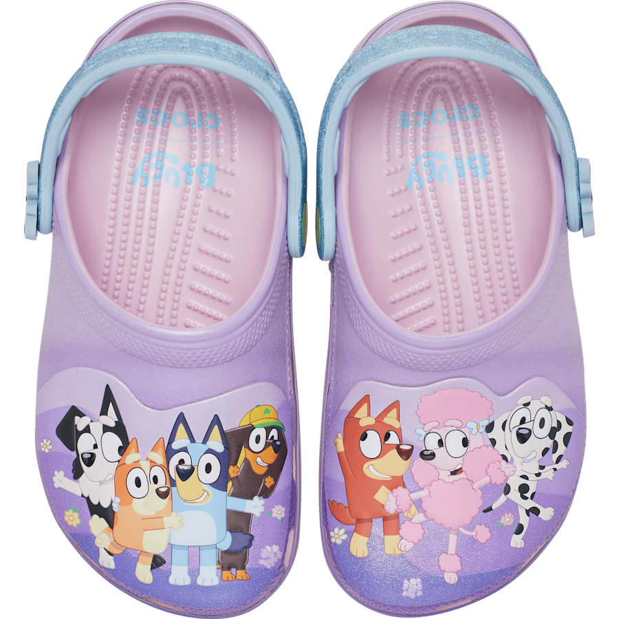 Multi Toddler Bluey Friends Forever Classic Clog - Side - Crocs