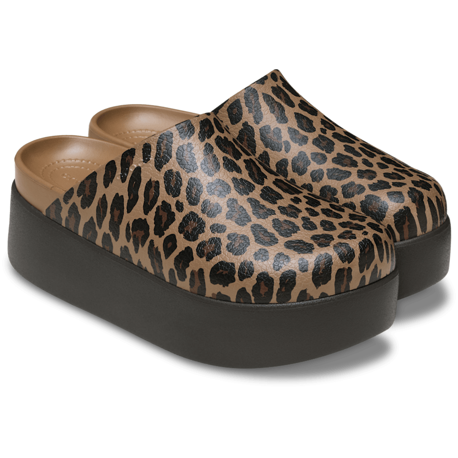 Sépia/Léopard Dylan Platform Animal Clog - Paire - Crocs