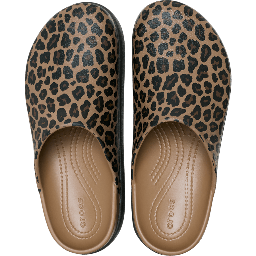 Sépia/Léopard Dylan Platform Animal Clog - Dessus - Crocs