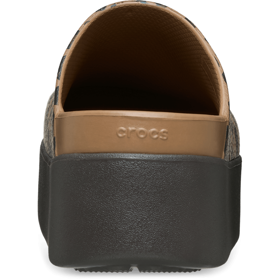 Sépia/Léopard Dylan Platform Animal Clog - Arrière - Crocs