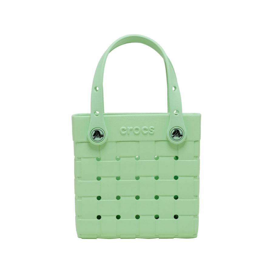 Crocs Small Basket Woven Tote — Serene Green