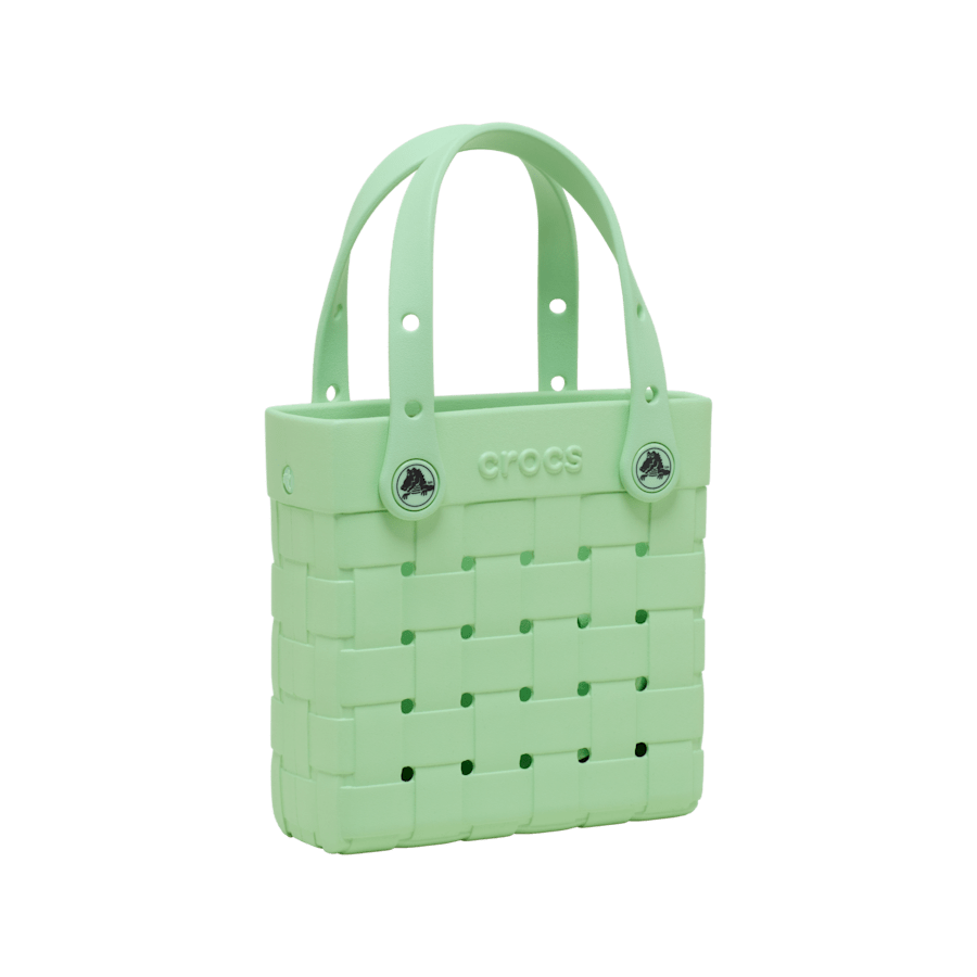 Crocs Small Basket Woven Tote — Serene Green
