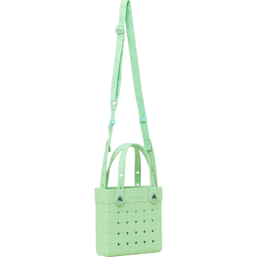 Crocs Small Basket Woven Tote — Serene Green