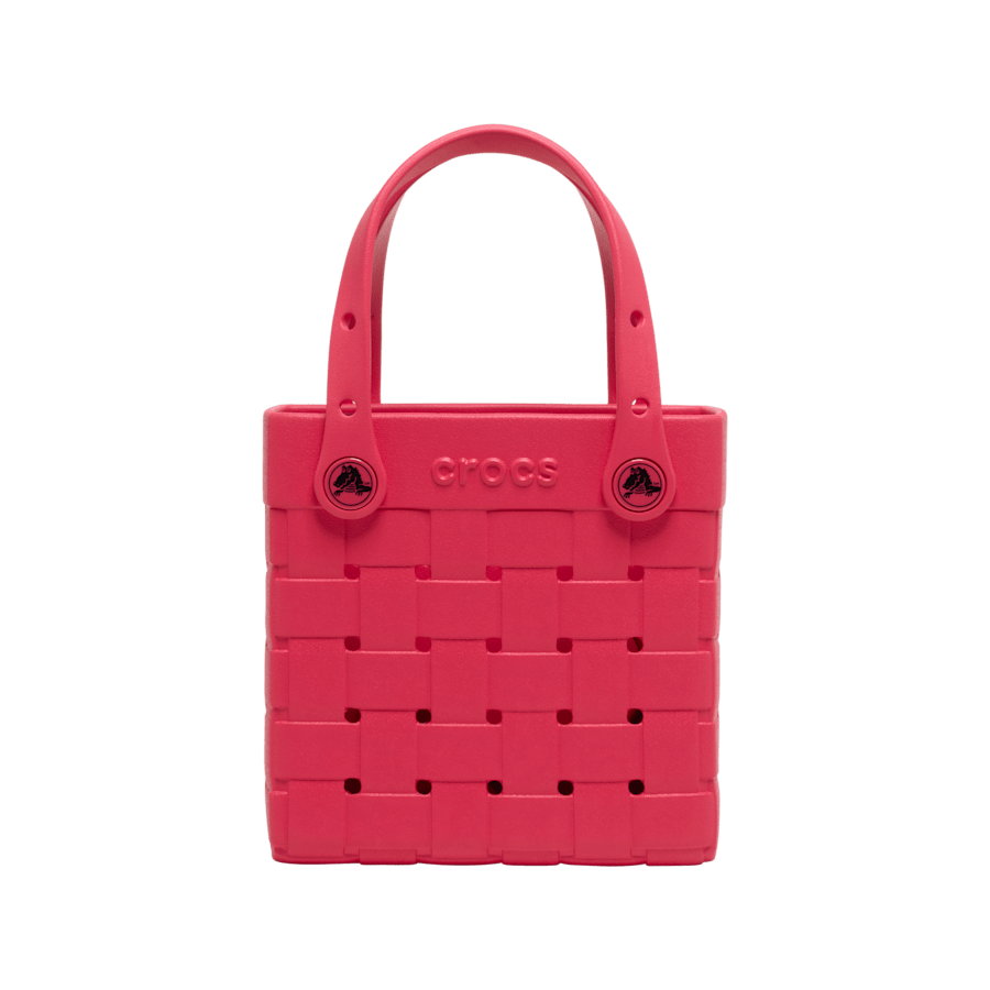 Crocs Small Basket Woven Tote — Digital Raspberry