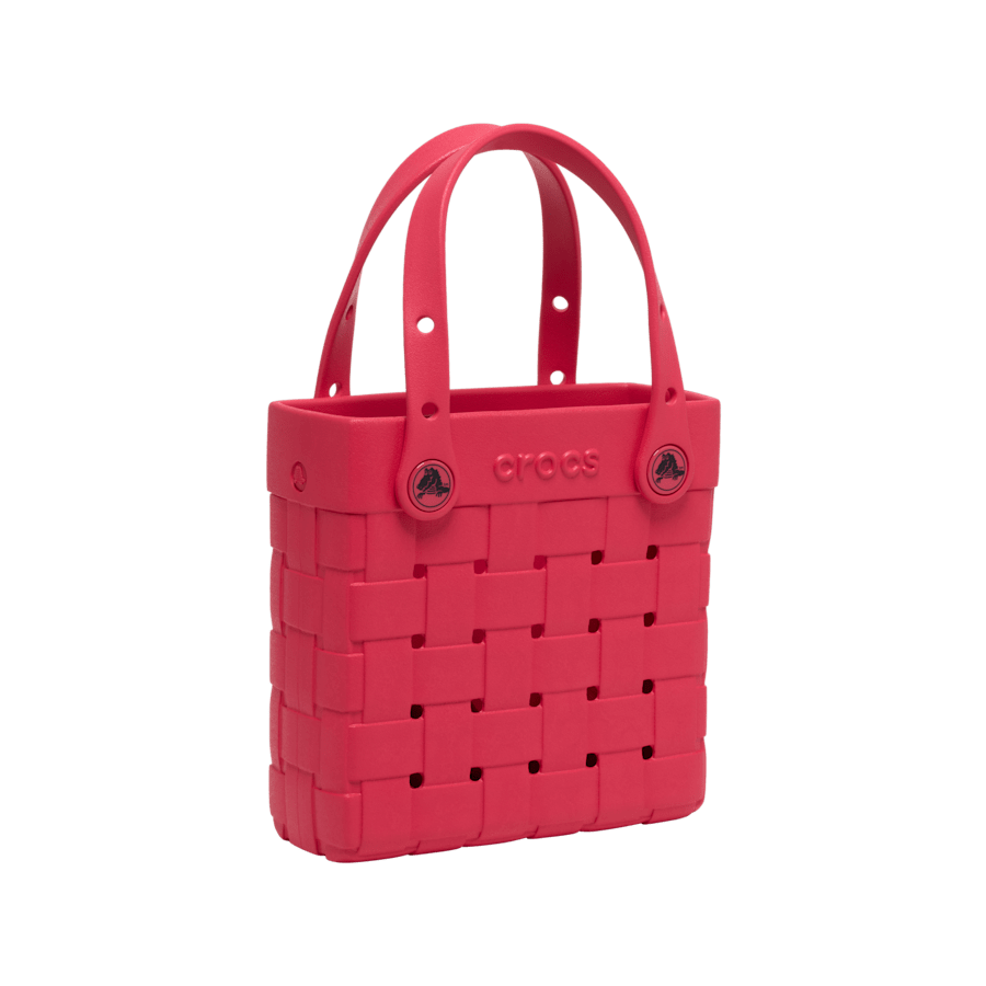 Crocs Small Basket Woven Tote — Digital Raspberry