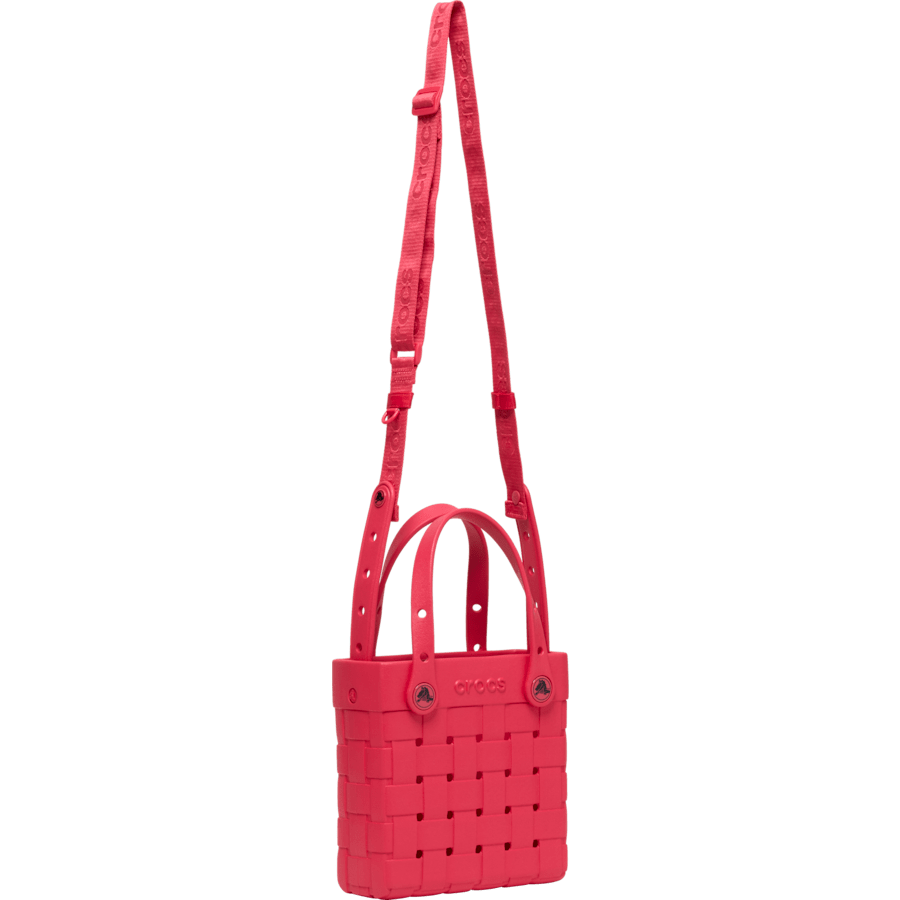 Crocs Small Basket Woven Tote — Digital Raspberry