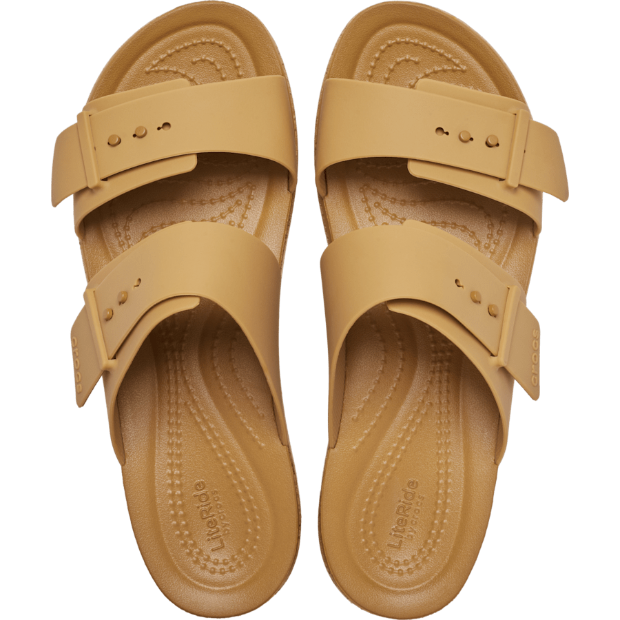 Crocs Brooklyn Buckle Low Low Cork Sandal — Umber