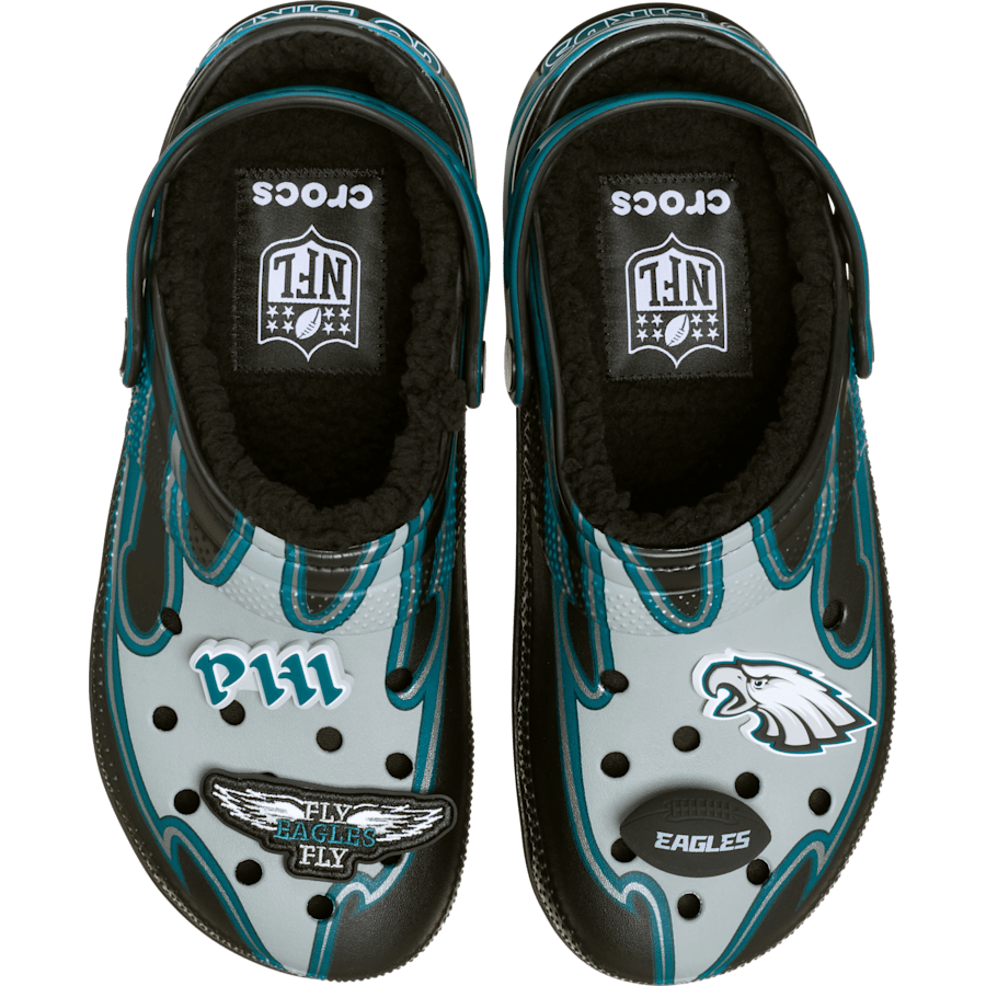 Multi NFL Philadelphia Eagles Classic Lined Clog - Seitenansicht - Crocs