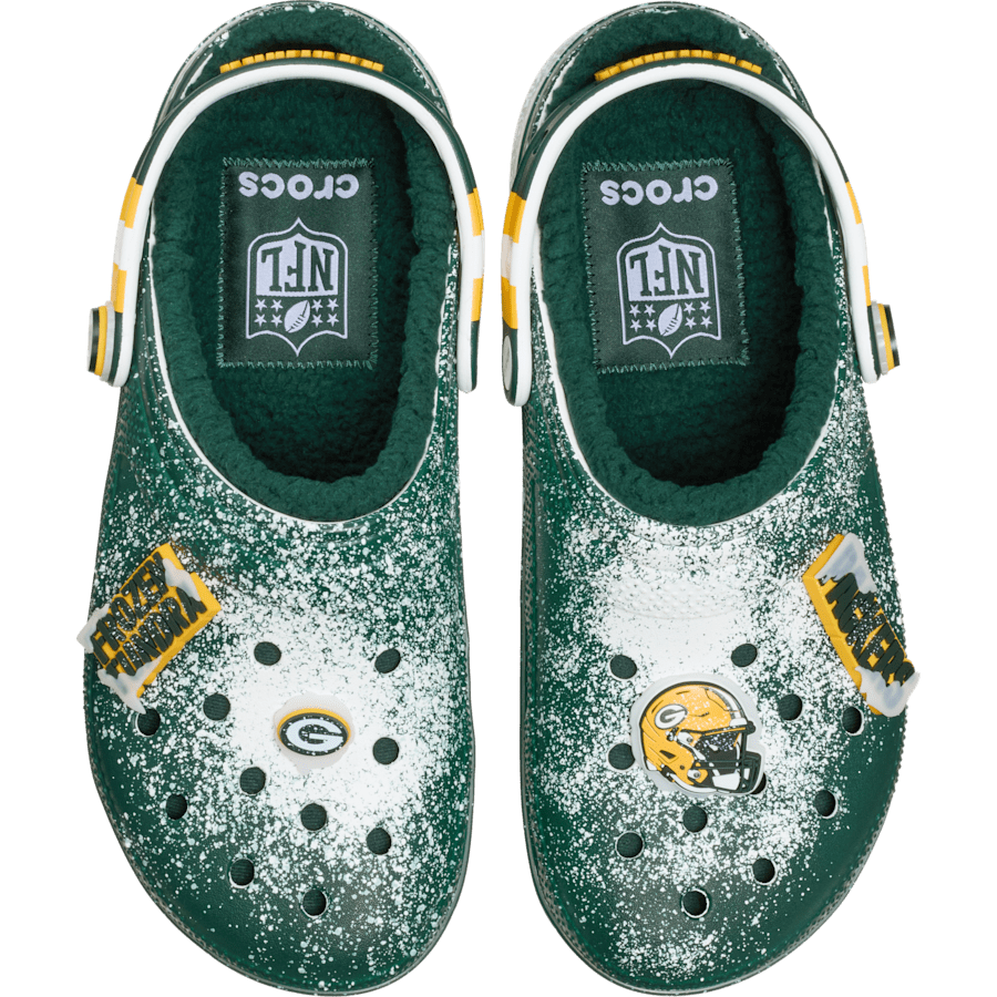 Multi NFL Green Bay Packers Classic Lined Clog - Side - Crocs