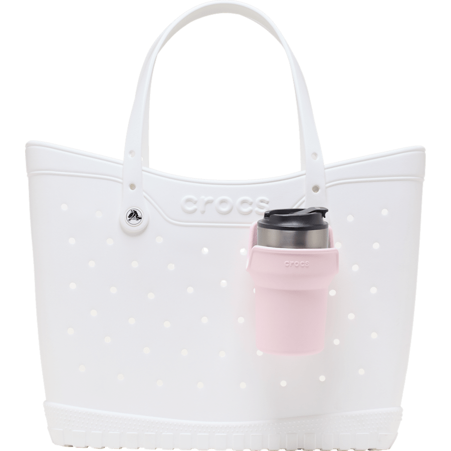 Crocs Beverage Holder — Pink Milk