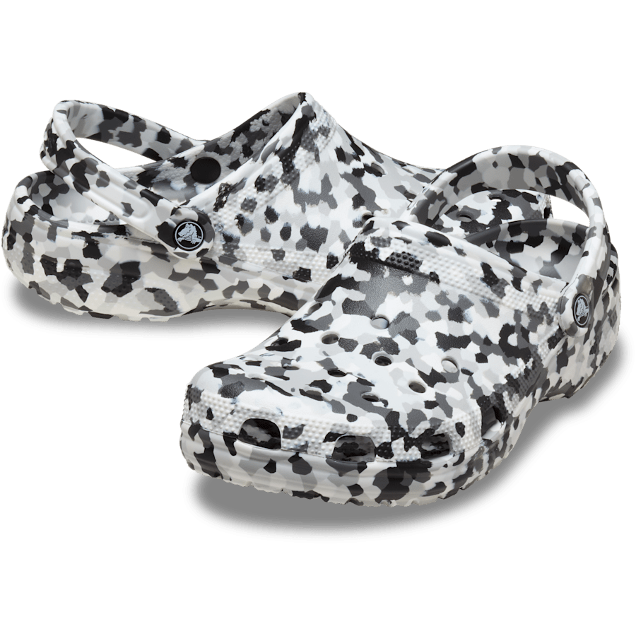 Crocs Classic Confetti Clog — Black / White