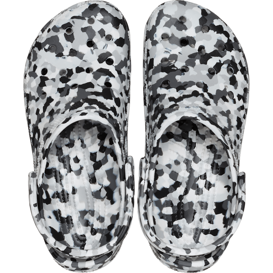 Crocs Classic Confetti Clog — Black / White