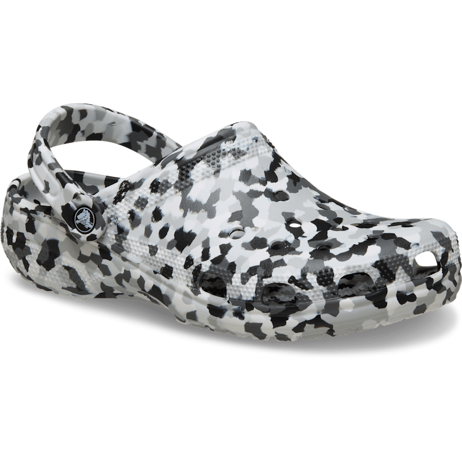 Crocs Classic Confetti Clog — Black / White