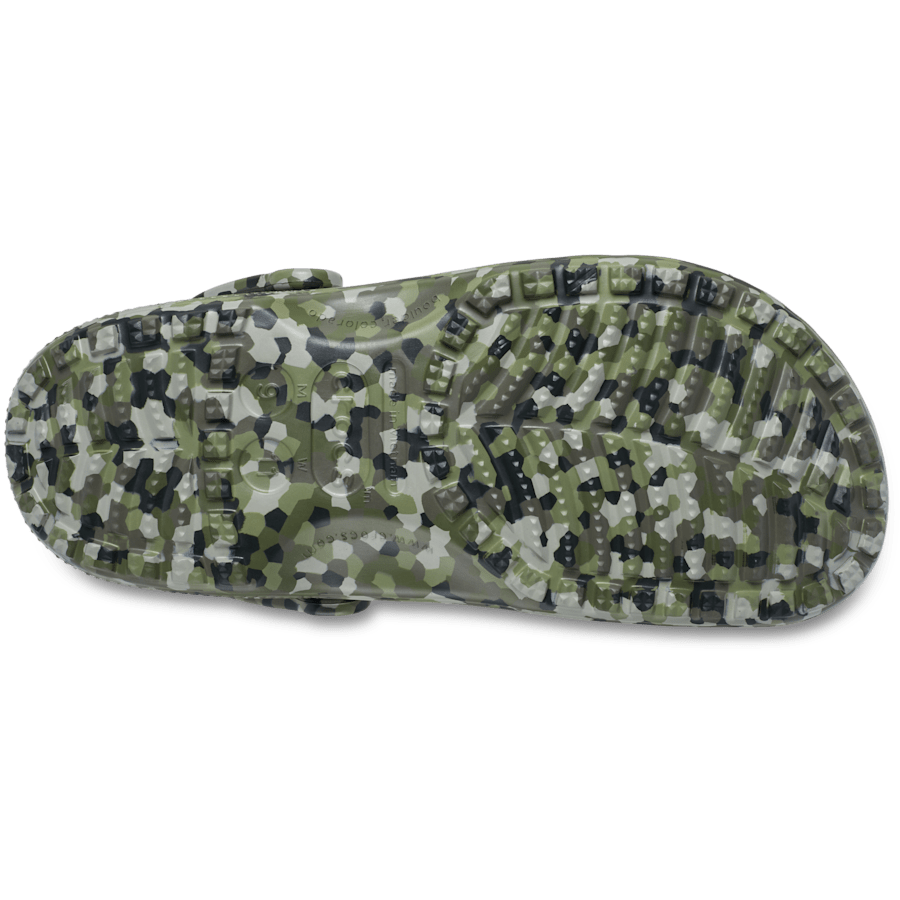 Crocs Classic Confetti Clog — Army Green / Multi