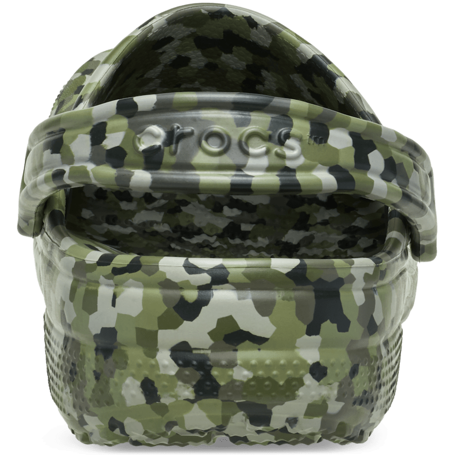 Crocs Classic Confetti Clog — Army Green / Multi