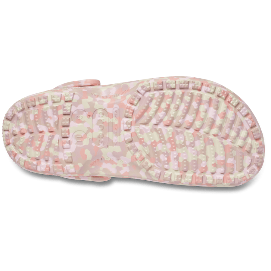 Pink Milk/Multi Classic Confetti Clog - Ansicht von unten - Crocs