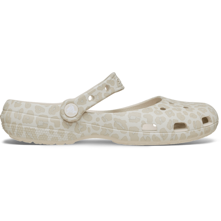 Almond Tint/Leopard Classic Animal Ballet - Side - Crocs