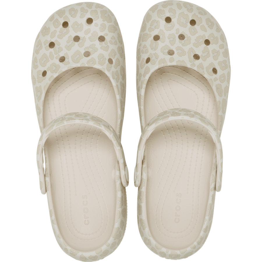 Almond Tint/Leopard Classic Animal Ballet - Top - Crocs