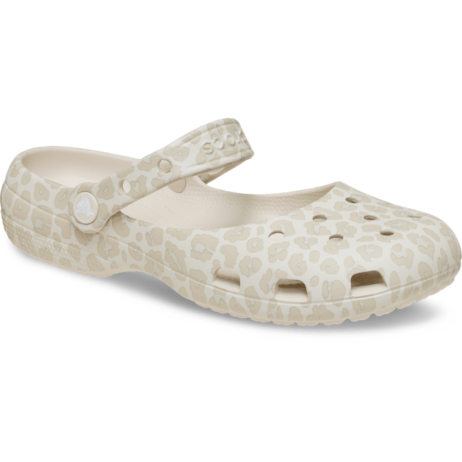 Almond Tint/Leopard Classic Animal Ballet - Angle - Crocs