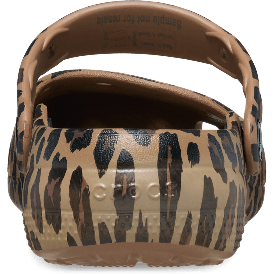 Sepia/Leopard Classic Animal Ballet - Zurück - Crocs