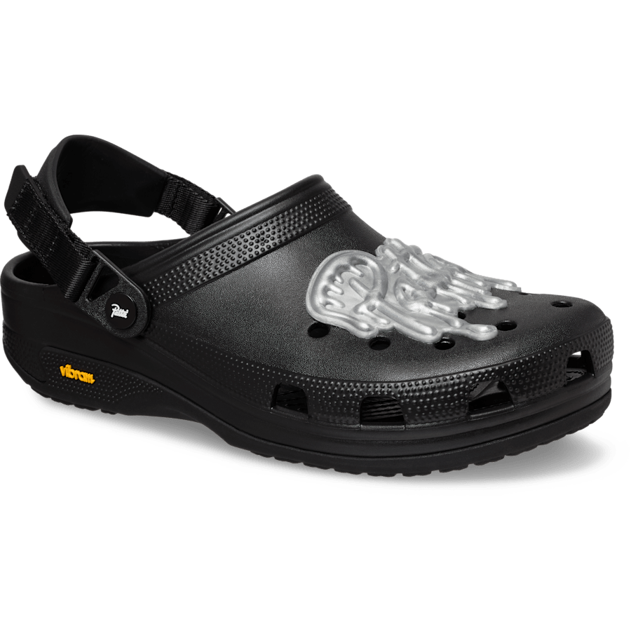 Black Patta x Crocs Classic EXP Clog - Angle - Crocs