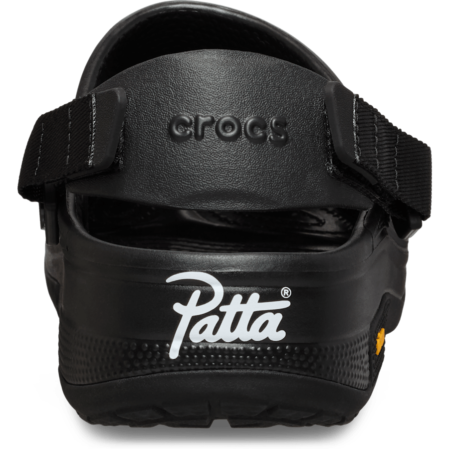 Black Patta x Crocs Classic EXP Clog - Back - Crocs