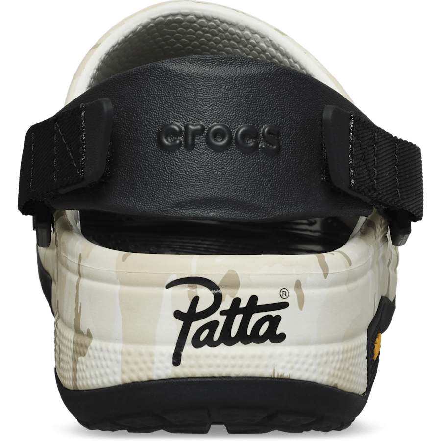 Almost White Patta x Crocs Classic EXP Clog - Back - Crocs