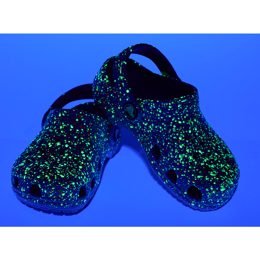 Atmosphere / Multi Kids' Classic Glow Paint Splatter Clog - Front - Crocs