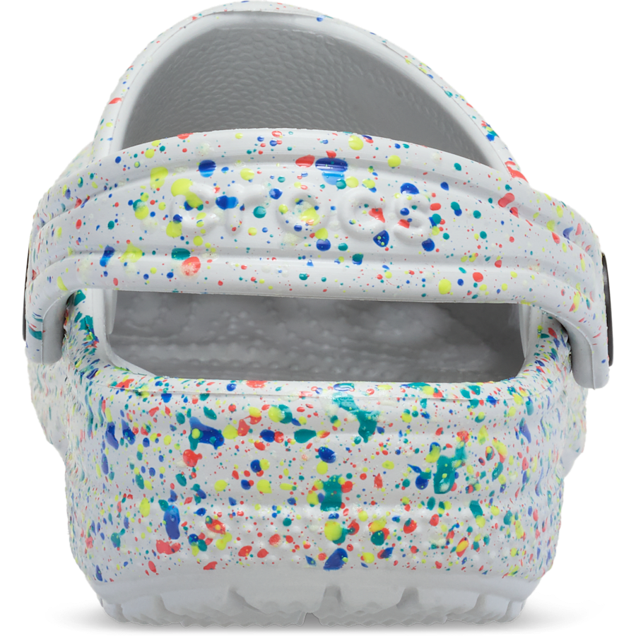 Atmosphere / Multi Kids' Classic Glow Paint Splatter Clog - Back - Crocs