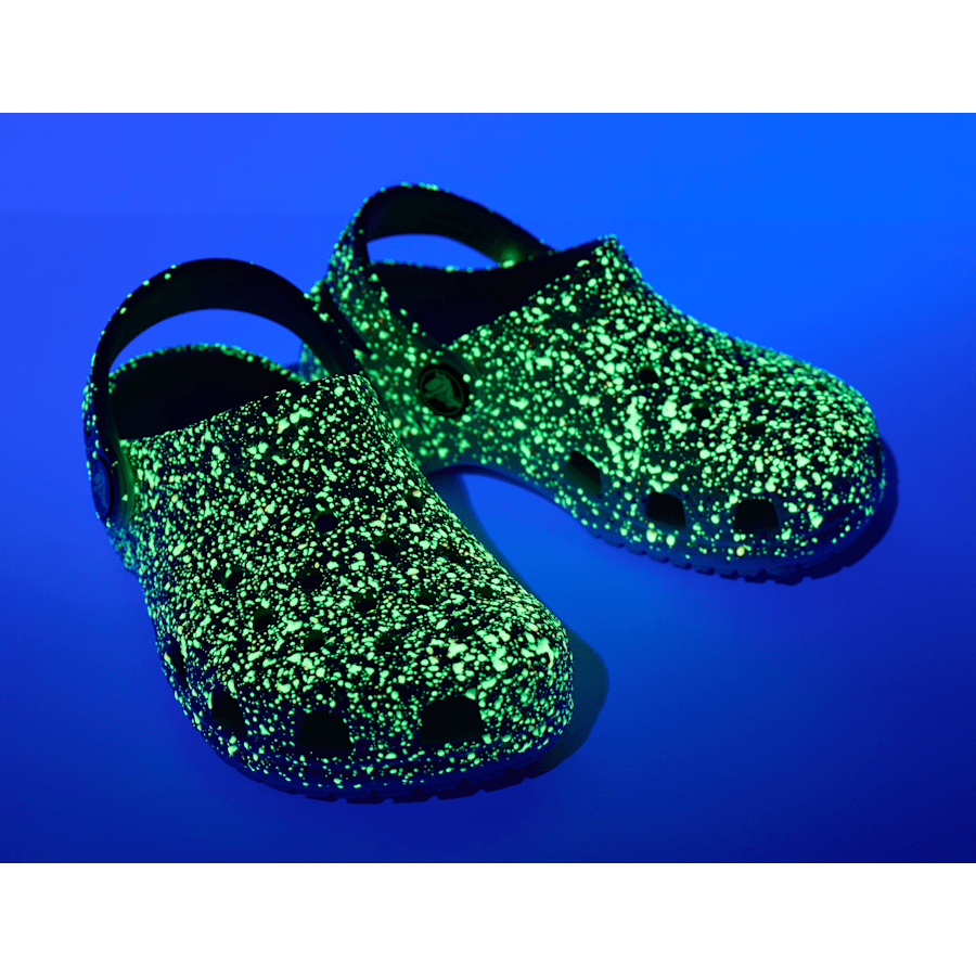 Color Kids' Classic Glow Paint Splatter Clog - Front - Crocs