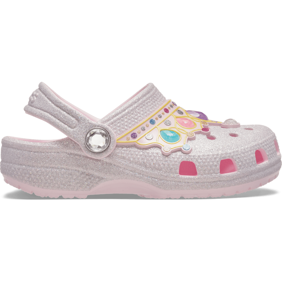 Pink Milk/Multi Toddler IAM Princess Clog - Side - Crocs